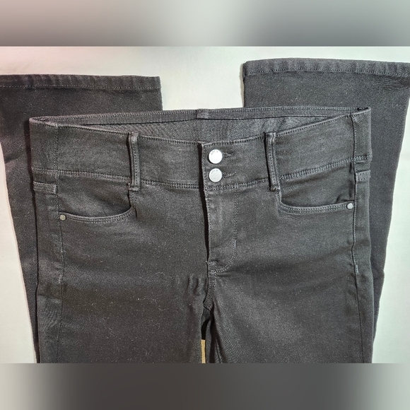 Apt.9 cotton blend boot cut wide elastic band dbl button & zip closure sz 9 - Picture 4 of 8